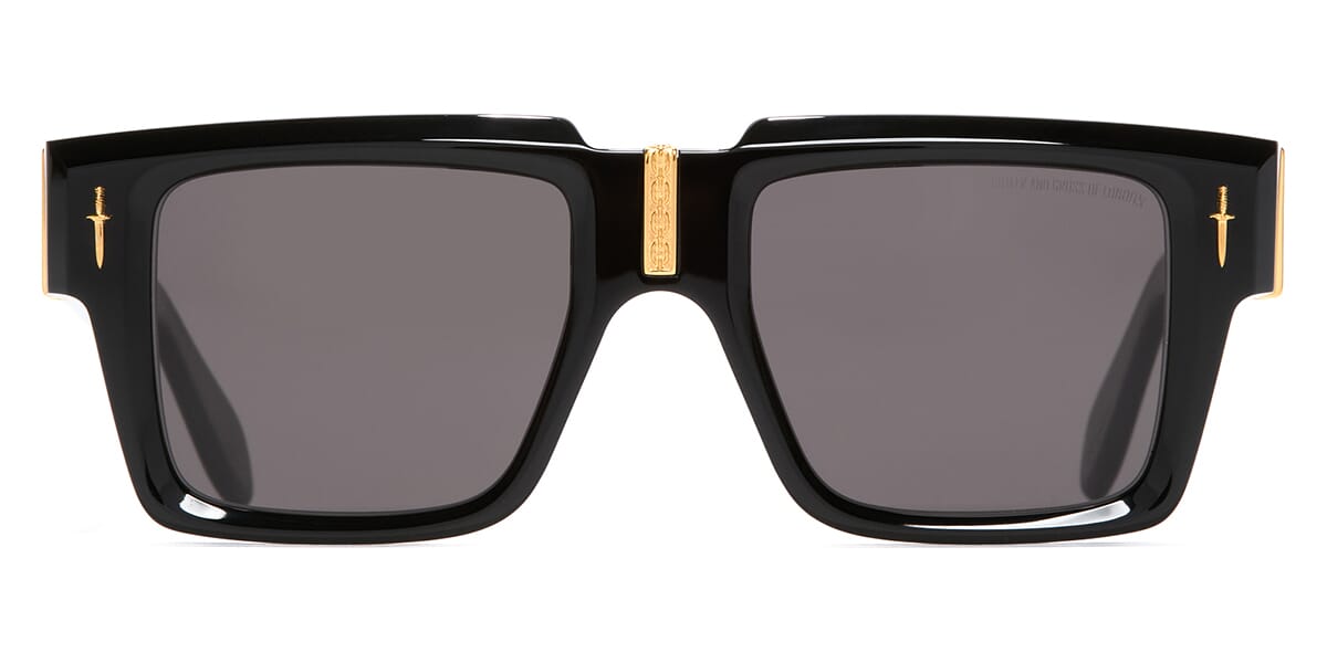 Cutler and Gross Sun x The Great Frog Flex 020 01 Limited Edition Black 24kt Gold Sunglasses