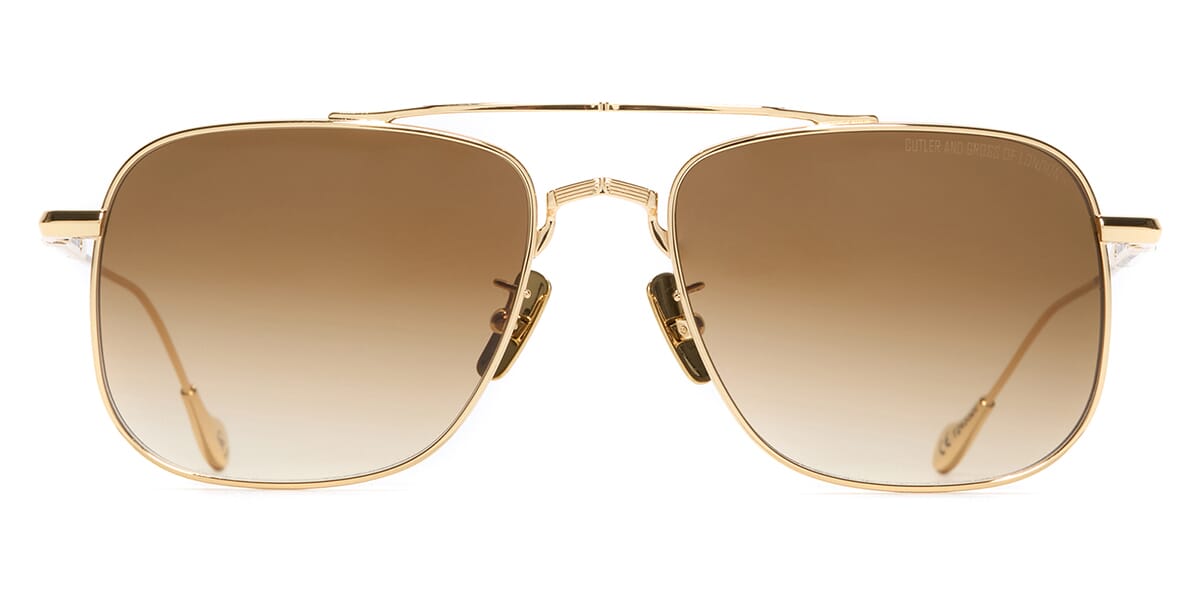 Cutler and Gross Sun x The Great Frog Richards 019 02 Limited Edition Gold with Bones Sunglasses