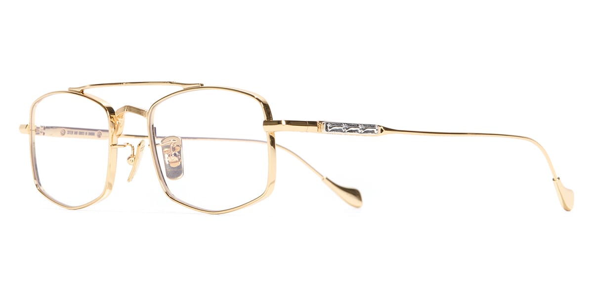Cutler and Gross x The Great Frog Bowie 016 01 Limited Edition Gold with Bones Glasses