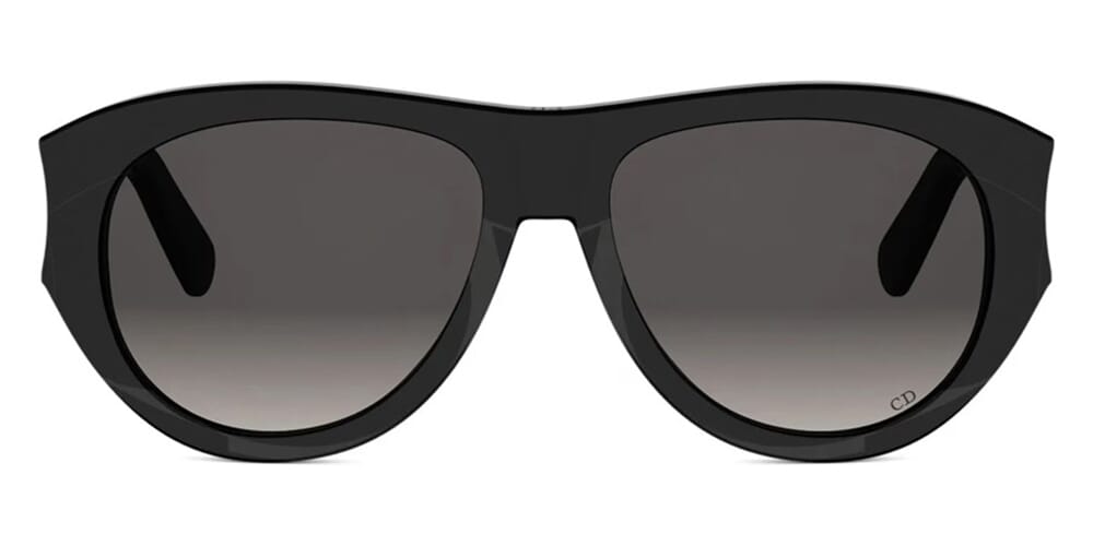 DiorGlow A1I 
Shiny Black Pilot Sunglasses Dior DiorGlow A1I 55MM Pilot Sunglasses | Saks Fifth Avenue main image 4