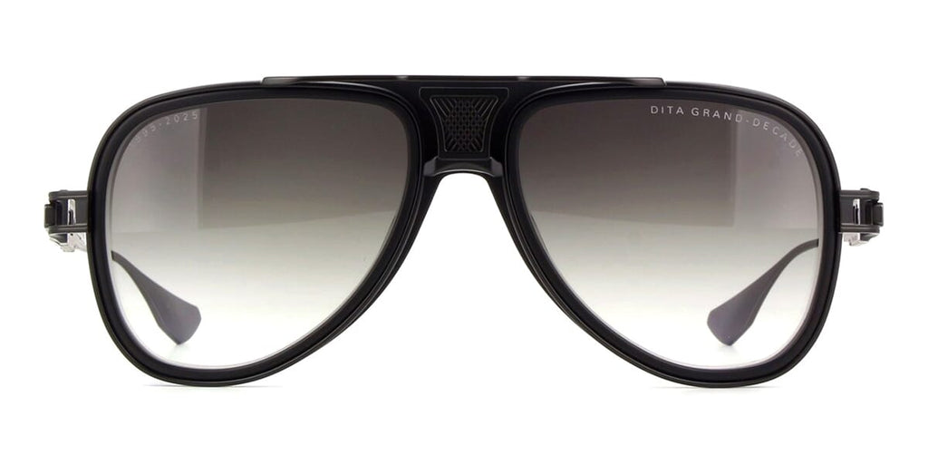 Lunettes De Soleil DITA Grand Décennie - Noir Mat / Verres Gris Fer - Authentiques - Neuf Avec étiquettes
