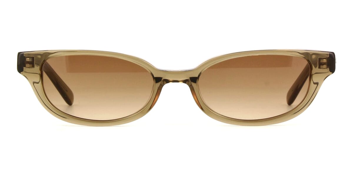 DMY Studios Romi DMYSUN11TO Transparent Olive Sunglasses