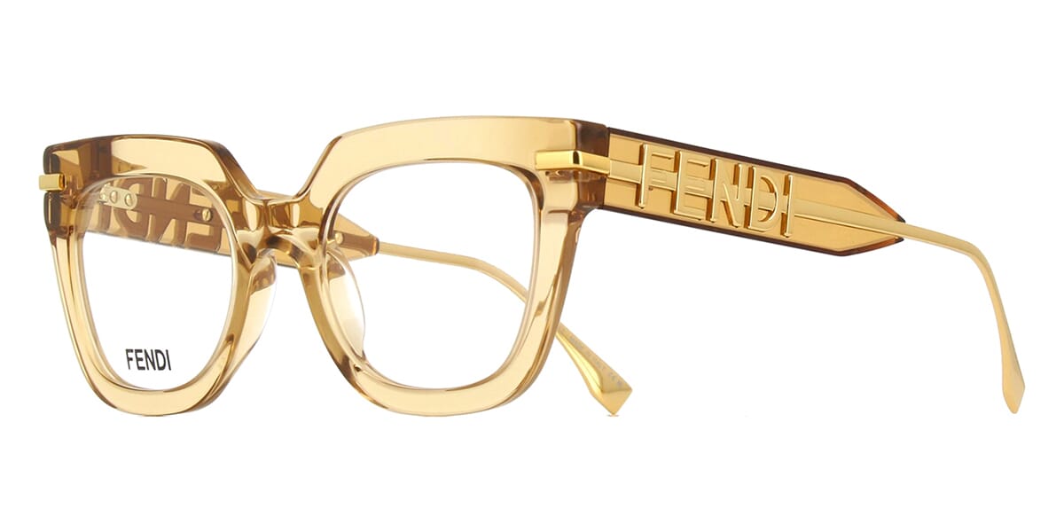 FENDI selling F 36 EBONY GEP GOLD EYEGLASSES + Case