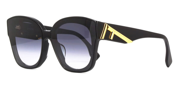 FENDI First FE40098F 01W Black Square Sunglasses With Nose Pads - US