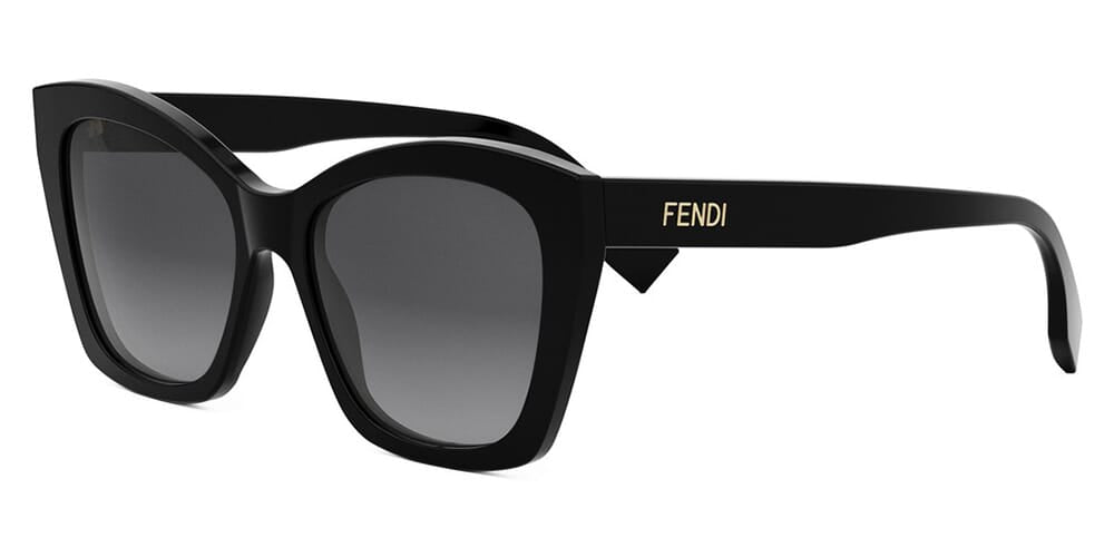 Fendi Lettering FE40151I 01B Sunglasses