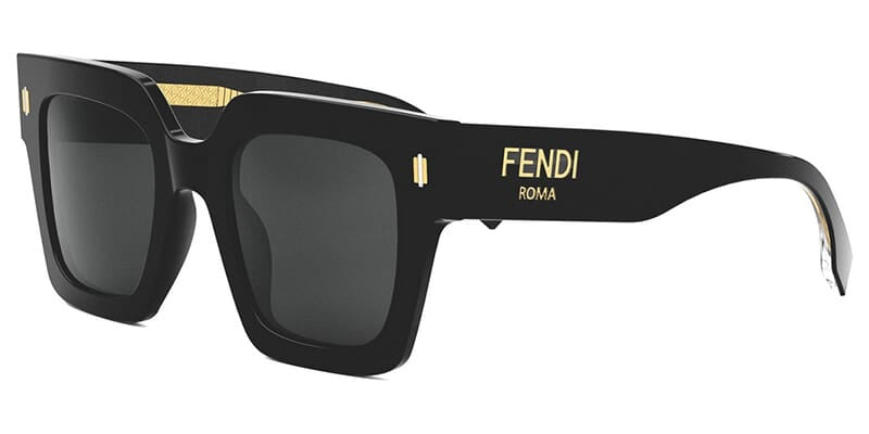 Fendi Roma FE40101I 01A Square Sunglasses - Main Image