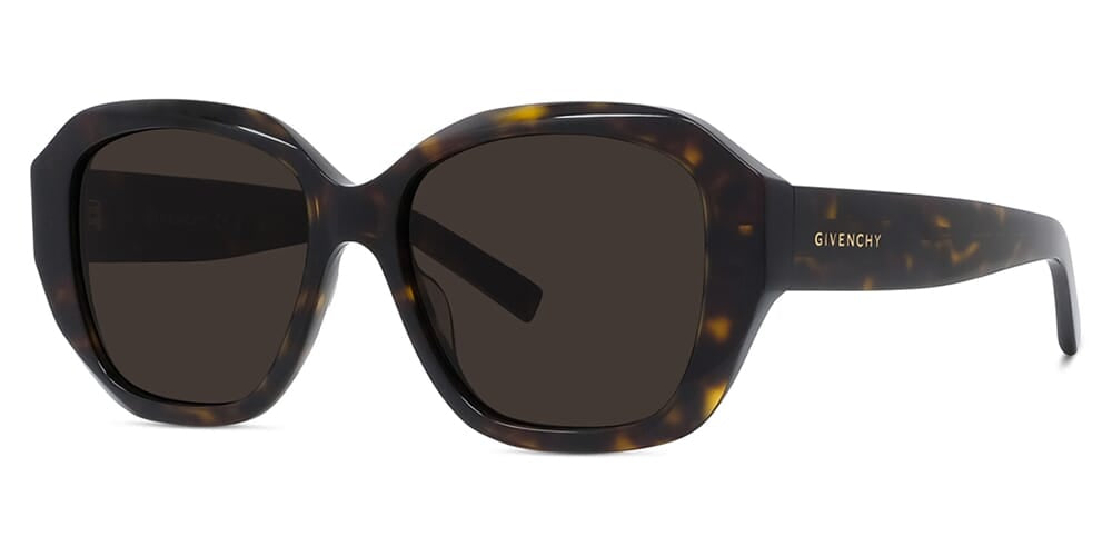 Givenchy GV Day GV40075I 52E Square Sunglasses Dark Havana Brown