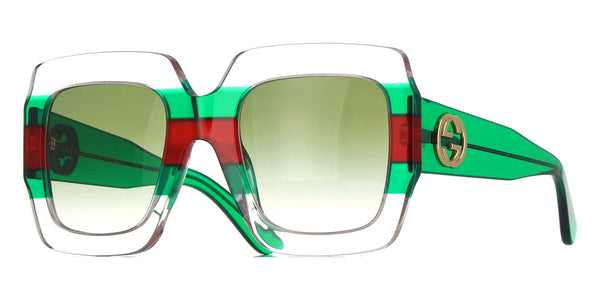 Green and red store gucci sunglasses