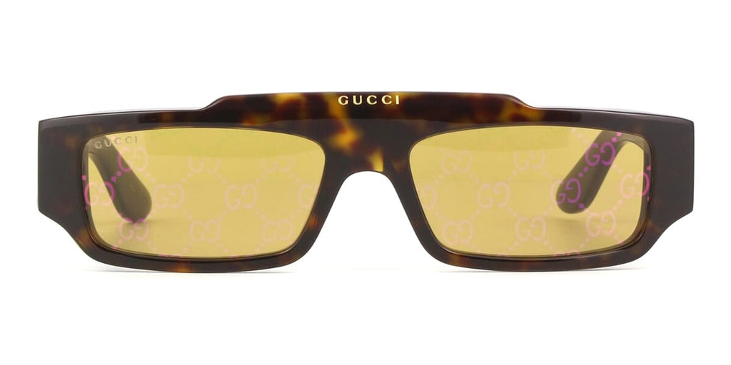 ? - New Authentic Gucci Yellow Logo Browline Unisex Sunglasses GG1591S 002 5… Gucci | Accessories | New Authentic Gucci Yellow Logo  main image 4