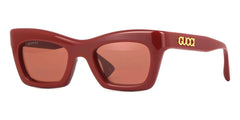 guga1765 Gucci GG0817S 003 Square Gold Sunglasses | SmartBuyGlasses US