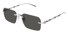 Gucci GG1754S 001 Square Sunglasses - Black / Grey GUCCI Sunglasses GG 1754 S 006BM 55-19 130 Black Shine Oval  main image 4