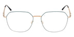 ic! Berlin Ada Rose Gold Aqua Circle Glasses