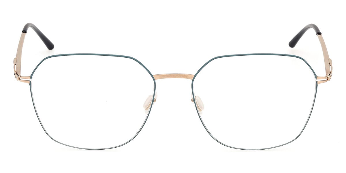 ic! Berlin Ada Rose Gold Aqua Circle Glasses