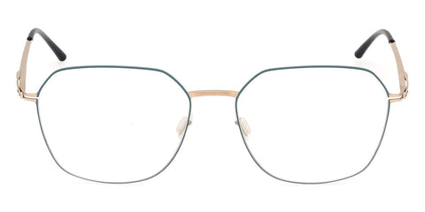 ic! Berlin Ada Rose Gold Aqua Circle Glasses
