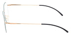 ic! Berlin Ada Rose Gold Aqua Circle Glasses