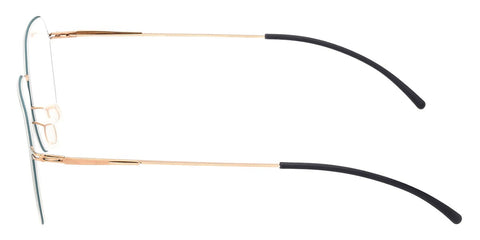 ic! Berlin Ada Rose Gold Aqua Circle Glasses