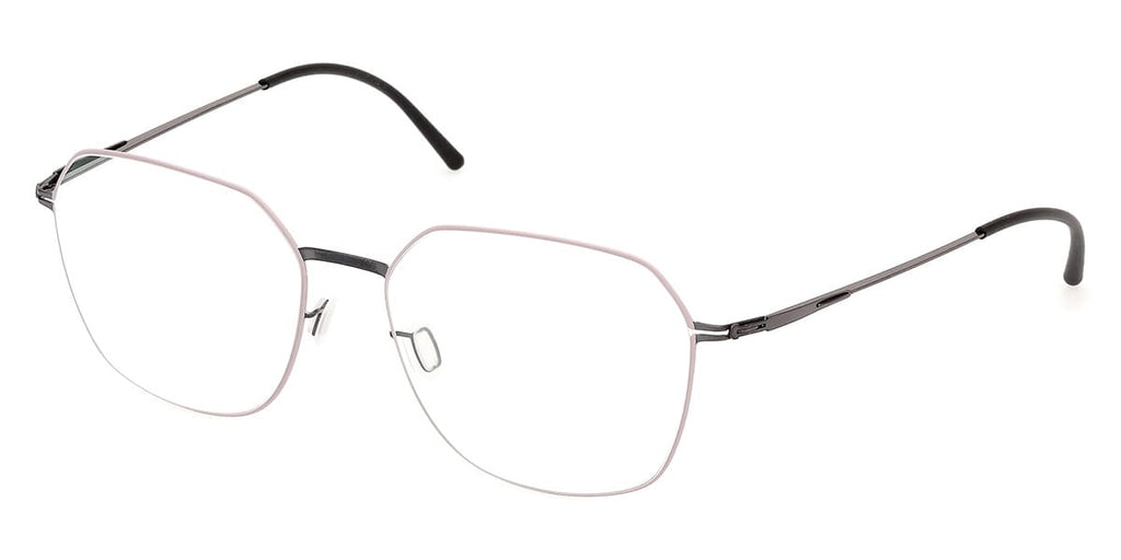 ic! Berlin Ada Shiny Aubergine and Mauve Circle Glasses