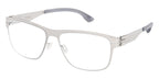 ic! Berlin Bert Chrome Grey Glasses