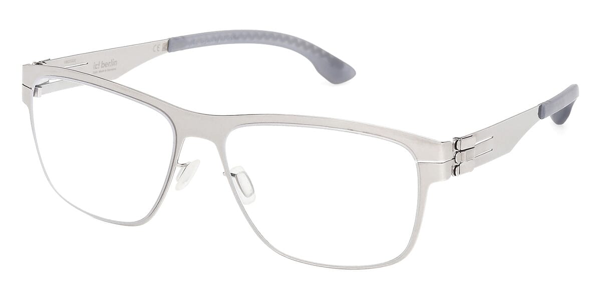 ic! Berlin Bert Chrome Grey Glasses