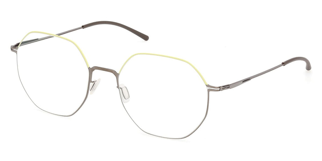 ic! Berlin Dua Custard Yellow with Shiny Graphite Pop Glasses