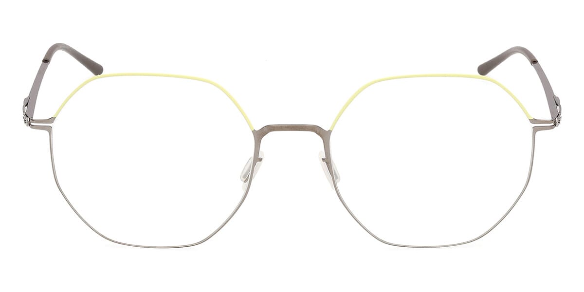 ic! Berlin Dua Custard Yellow with Shiny Graphite Pop Glasses