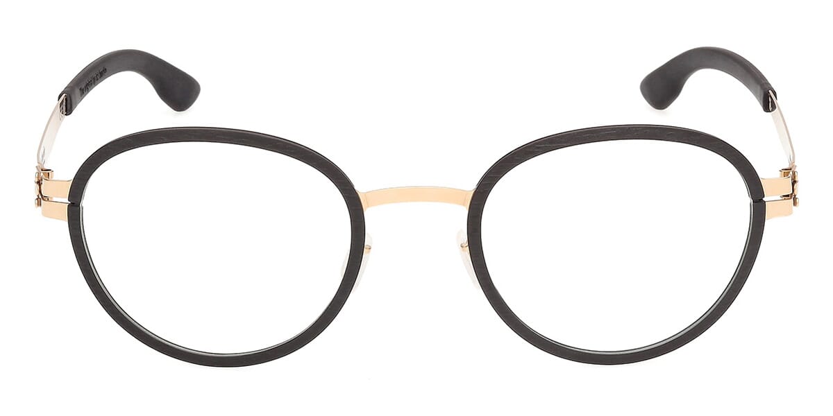 ic! Berlin Gallium Black with Rose Gold Glasses