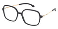 ic! Berlin Hazel Matte Black with Rose Gold Glasses