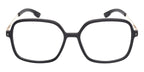 ic! Berlin Hazel Matte Black with Rose Gold Glasses