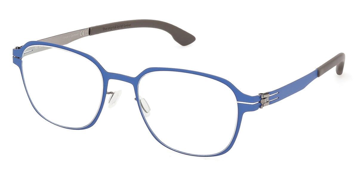 ic! Berlin Inko Mondrian Blue with Shiny Graphite Glasses