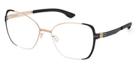 ic! berlin Irine Black Sides with Rose Gold