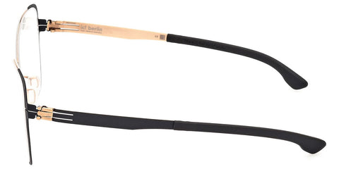 ic! Berlin Irine Black Sides with Rose Gold Glasses