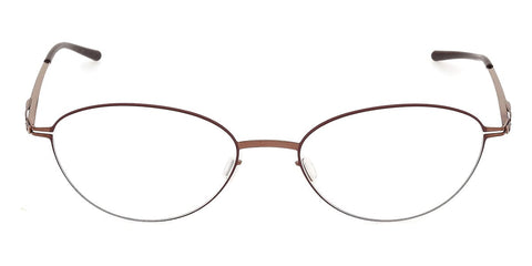 ic! Berlin Isa Shiny Copper Kidney Bean Circle Glasses