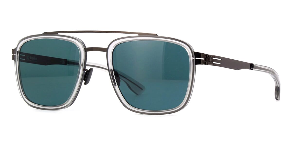 ic! berlin Jacob Gunmetal and Sky Grey with Atlantis Sunglasses - US