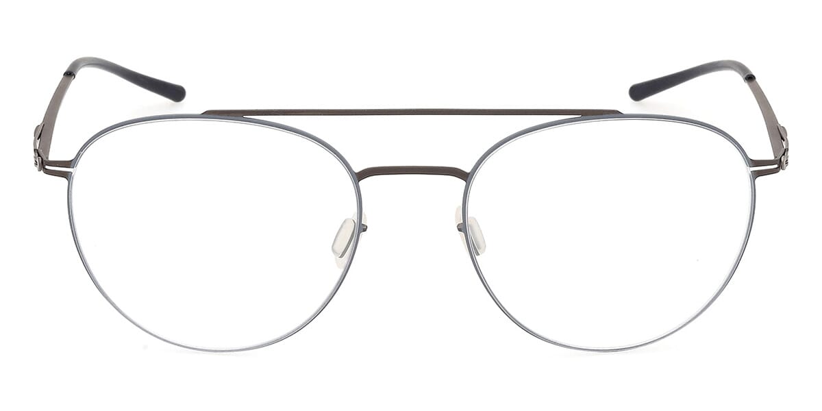 ic! Berlin Lev Graphite and Taubenblau Circle Glasses