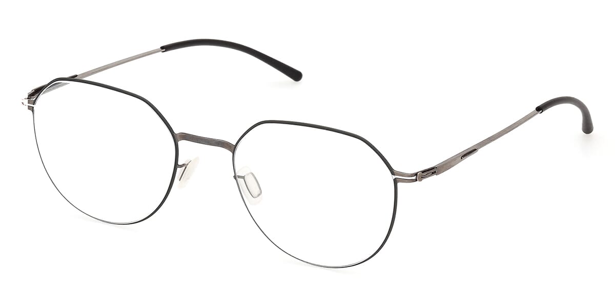 ic! Berlin Lio Shiny Graphite and Racing Green Circle Glasses