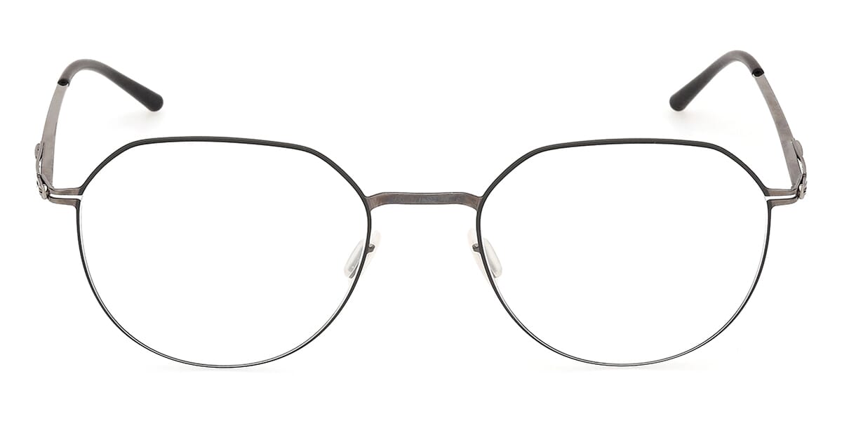 ic! Berlin Lio Shiny Graphite and Racing Green Circle Glasses