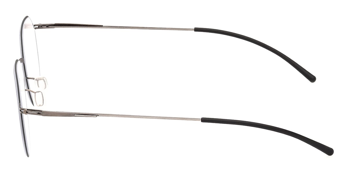 ic! Berlin Lio Shiny Graphite and Racing Green Circle Glasses