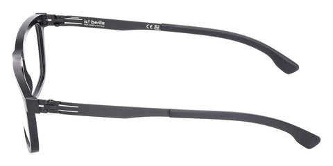ic! Berlin Miles Rough Black Glasses