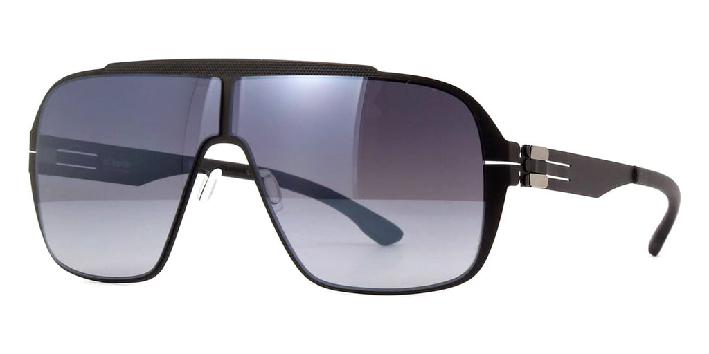 ic! berlin Nash Black with Black to Grey Sunglasses