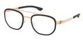ic! Berlin Osmium Black and Rose Gold Glasses