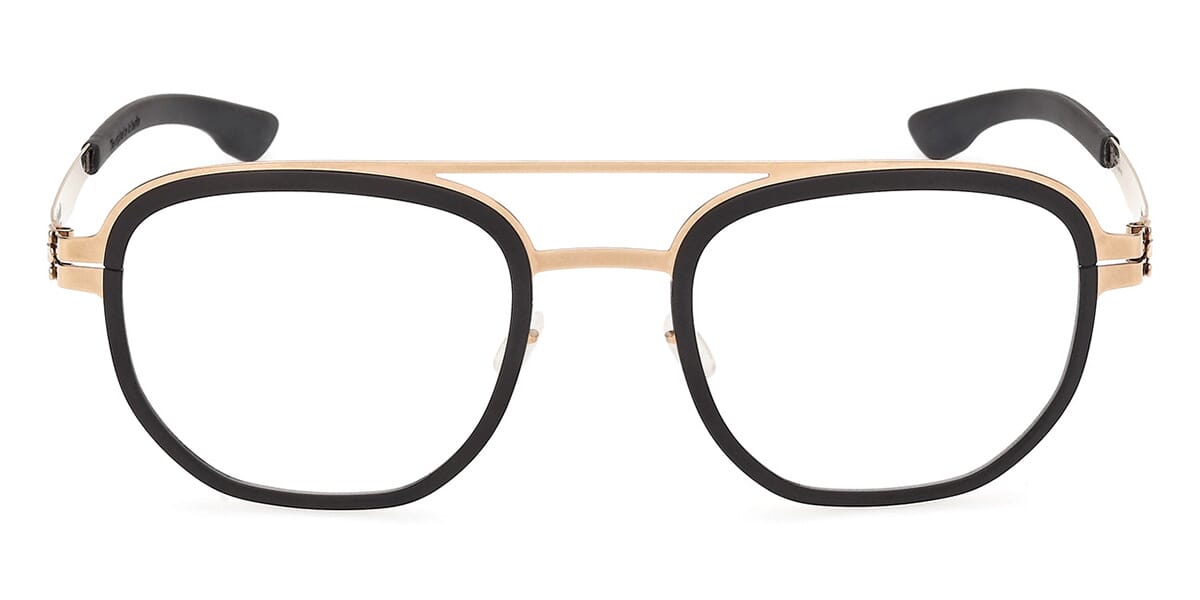 ic! Berlin Osmium Black and Rose Gold Glasses
