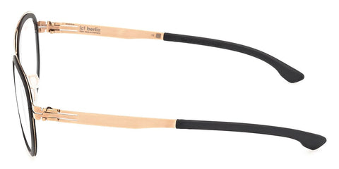 ic! Berlin Osmium Black and Rose Gold Glasses