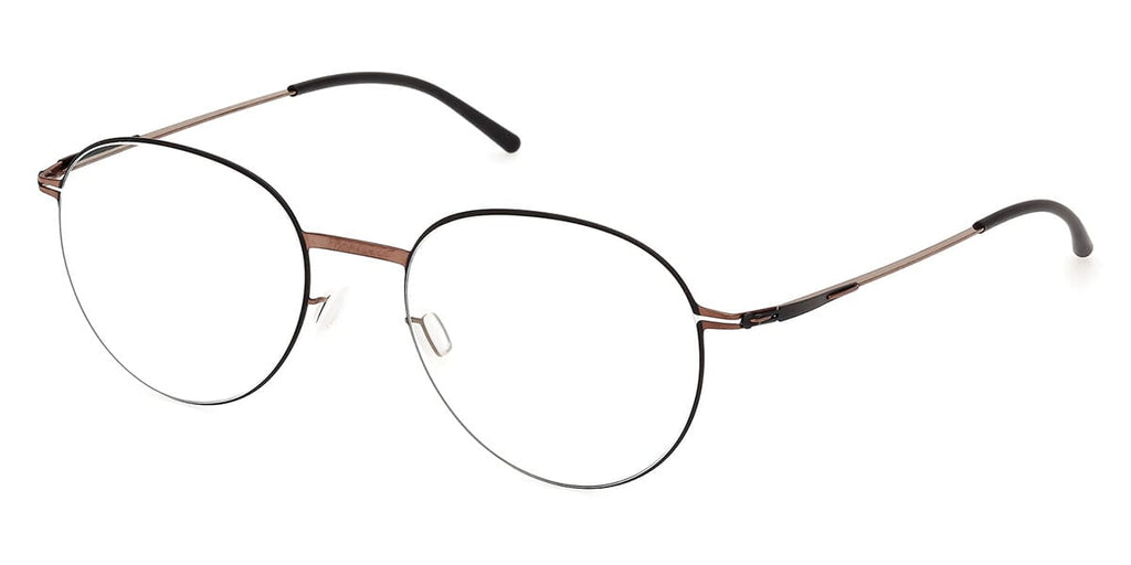 ic! Berlin Ove Shiny Copper with Black Circle Glasses