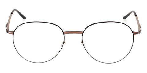 ic! Berlin Ove Shiny Copper with Black Circle Glasses