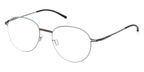 ic! Berlin Ove Graphite Malachite Green Circle Glasses