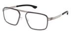 ic! Berlin Rodium Shiny Graphite Aubergine Glasses