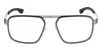 ic! Berlin Rodium Shiny Graphite Aubergine Glasses