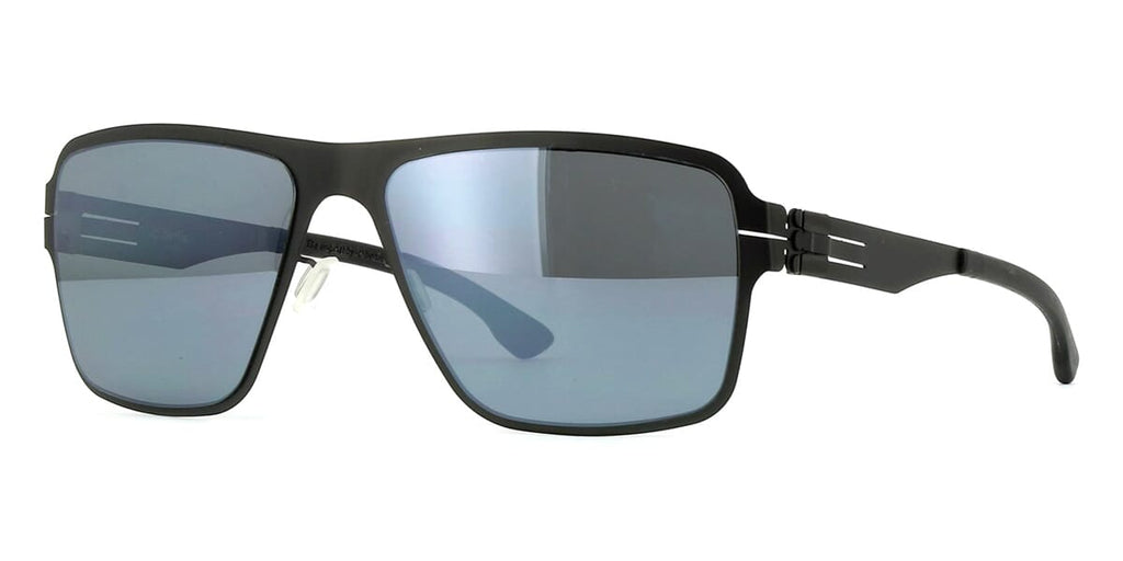 Ic! berlin Steve B. Black Polarised Sunglasses