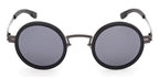 ic! Berlin Sun Bent Gunmetal Rough Black Sunglasses