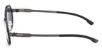 ic! Berlin Sun Bent Gunmetal Rough Black Sunglasses